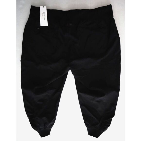 Calvin Klein PF7P0777 Women's Sz L Black Performance Rib Cuffed Capri Pants - Picture 2 of 9